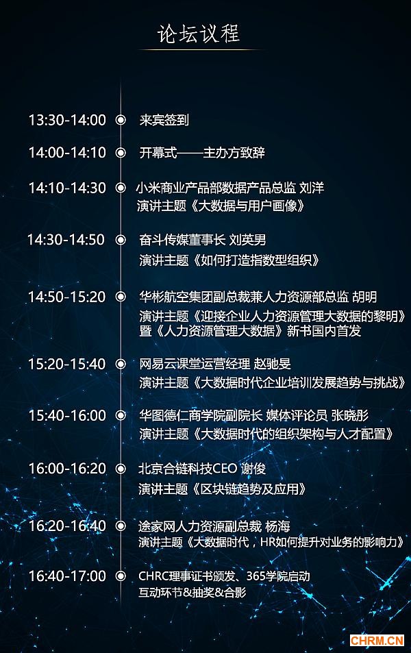 互动吧-2017CHRC中国人力资源春季高峰论坛大数据时代人力资源管理实践与创新