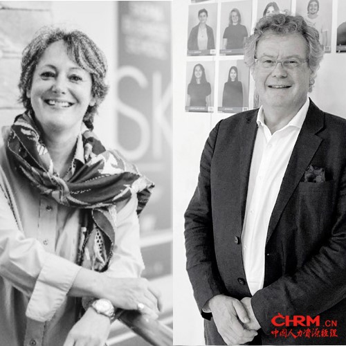 左：SKEMA商学院校长；右：法国可持续设计学院校长