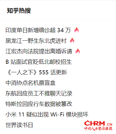 知乎热搜截图