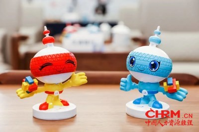 上海第46届世界技能大赛吉祥物能能和巧巧 上海第46届世界技能大赛吉祥物能能和巧巧