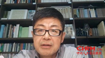 北京大学社会学系主任周飞舟在成立仪式上致辞