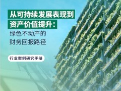 戴德梁行联合RICS中国及GRESB（格睿思）中国发布《从可持续发展表现到资产价值提升：绿色不动产的财务回报路径》行业案例研究手册（征求意见稿） 拆解ESG价值传导的本土逻辑